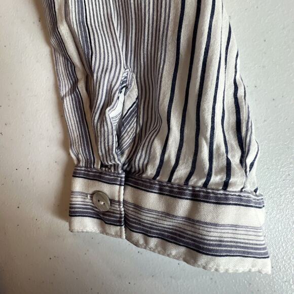 Chico's chicos size 2 Striped Medallion Tunic 12 14 Mixed Embroidered Large - Picture 15 of 16